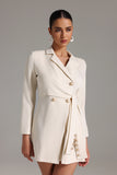 Jenna Asymmetric Mini Blazer Dress