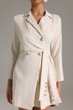 Jenna Asymmetric Mini Blazer Dress