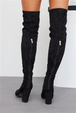 BILLINI Cannon Over The Knee Boots Black Suede