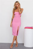 Lolly Pop Midi Dress Pink