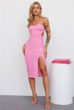 Lolly Pop Midi Dress Pink