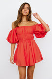 Be Your Baby Doll Dress Orange