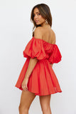 Be Your Baby Doll Dress Orange