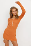 Not My Problem Dress Orange