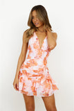 Beach Bar Mini Dress Orange