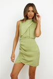 After Party 'Fit Mini Dress Green