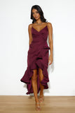 Always Right Midi Dress Wine