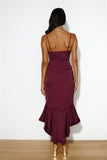 Always Right Midi Dress Wine