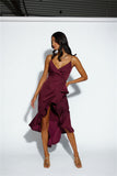 Always Right Midi Dress Wine