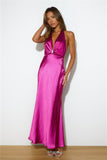 Ballroom Girl Maxi Dress Fuchsia