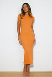 Basic Not Basic Maxi Dress Orange