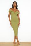 Bring The Style Midi Dress Olive