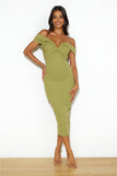 Bring The Style Midi Dress Olive