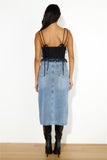 Denim Lover Midi Skirt Denim