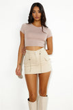 Always Trending Mini Skirt Beige