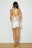 Wild Fun Satin Mini Dress Champagne