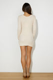 Little Knit Mini Dress Beige