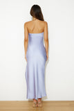 Wow The Guests Satin Maxi Dress Blue