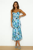 By The Garden Maxi Dress Blue