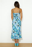 By The Garden Maxi Dress Blue