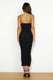 Bestie Loves Mesh Midi Dress Black