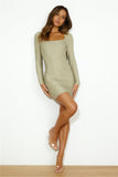 About Time Love Mini Dress Sage