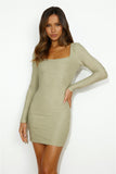 About Time Love Mini Dress Sage