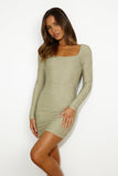 About Time Love Mini Dress Sage