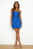 Winning All Mini Dress Royal Blue