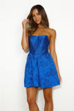 Winning All Mini Dress Royal Blue