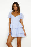 Be Cute Mini Dress Blue