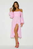 Want To Dance Midi Dress Pink