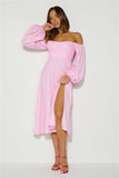 Want To Dance Midi Dress Pink