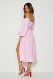 Want To Dance Midi Dress Pink