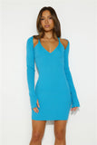 Stride Onward Mini Dress Blue