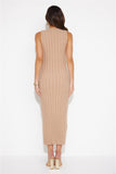 The Taste Of Life Midi Dress Tan