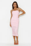 All The Curves Midi Dress Pink