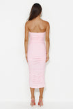 All The Curves Midi Dress Pink