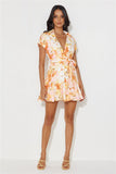 Around The Town Mini Dress Orange