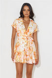 Around The Town Mini Dress Orange