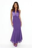 Allowing Luxury Halter Maxi Dress Purple