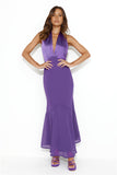 Allowing Luxury Halter Maxi Dress Purple