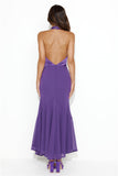 Allowing Luxury Halter Maxi Dress Purple