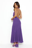 Allowing Luxury Halter Maxi Dress Purple