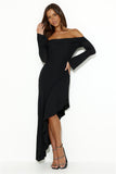 She's All Class Off Shoulder Maxi Dress Black