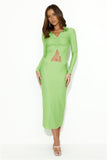 Be Sleek Midi Skirt Green