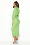 Be Sleek Midi Skirt Green