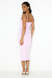 Beauty Of You Ribbed Midi Dress Lilac