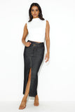 Always The Trendsetter Denim Maxi Skirt Black