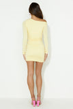 Bright Love Long Sleeve Mini Dress Yellow